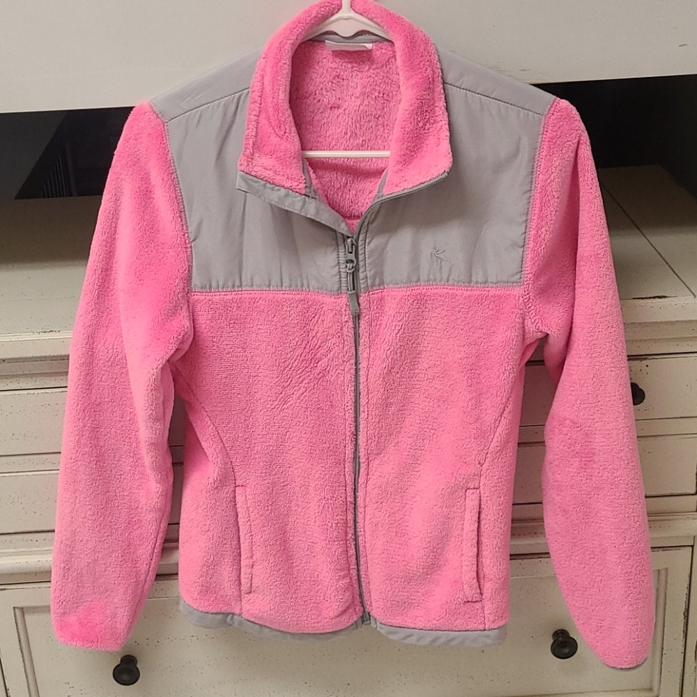 Danskin Now Pink Fuzzy Fleece Jacket